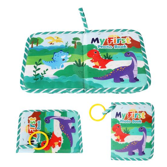 Baby Photo Album Fabric Memory Book Soft Cloth Scrapbook Interactive Sensory Toy for Newborn