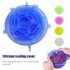 6 шт. силиконовых крышек, набор, защита от проливания, герметичность, кухонный помощник, многоразмерные крышки для сохранения свежести для контейнеров, высокие