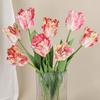 1 шт. Износостойкий 68 см Изысканное исполнение Длинный стебель 3D Тюльпан-попугай Искусственный цветок для дома