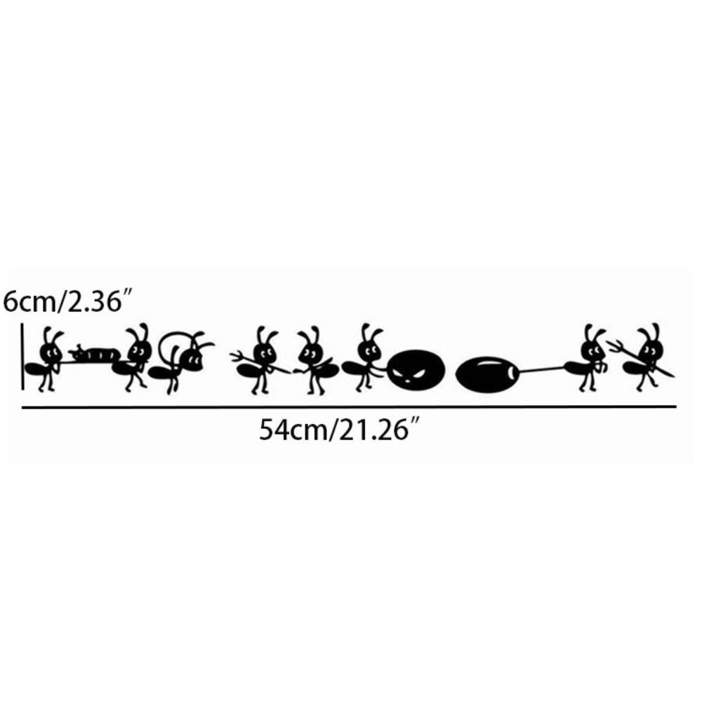 Mural Art Ants Move Wall Sticker Black Window Painting Stickers Ant Wallpaper Children's Rooms