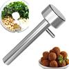 Приспособление для приготовления фрикаделек и фалафелей для легкого захвата и отбрасывания. Эргономичная ручка. Нержавеющий антипригарный инструмент для быстрого формирования и очистки продуктов.