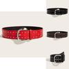 Панк Стиль Ремень с Заклепками с Пряжкой из Сплава для Уличной Моды