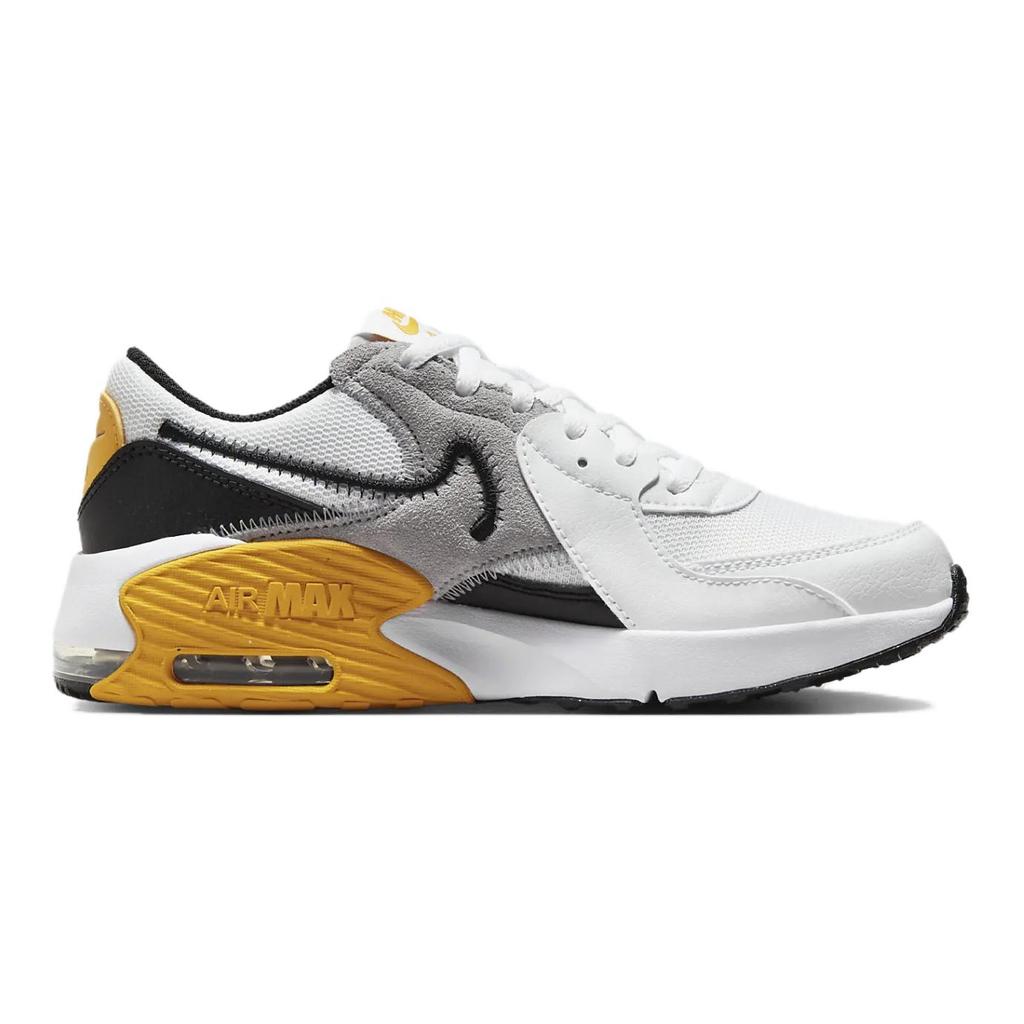 Nike Air Max Excee GS White University Gold Детские кроссовки Wolf-Grey Black FB3058-106