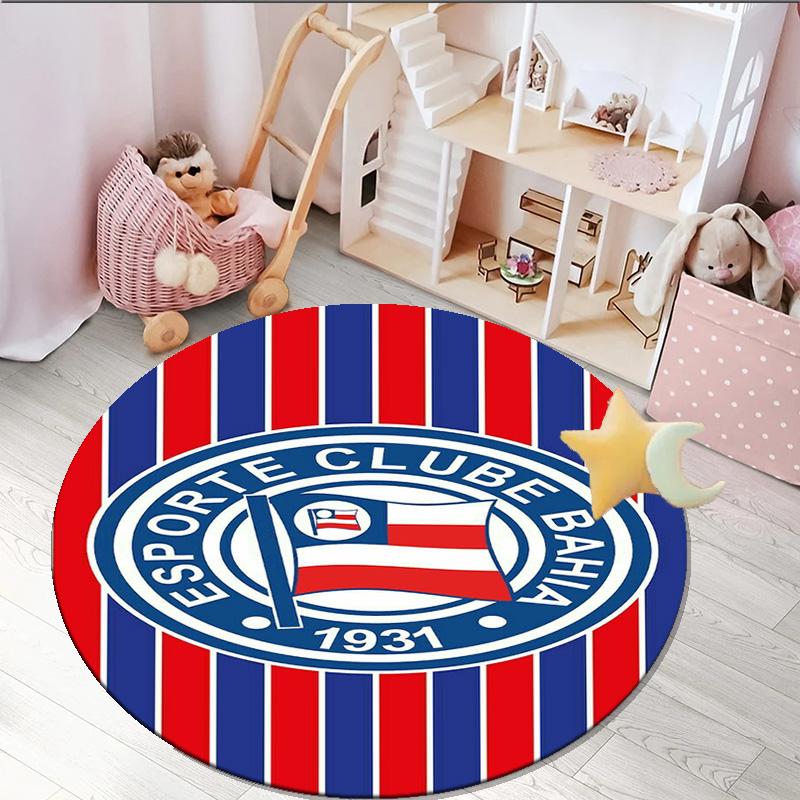 1PC round rug Esporte Clube Printed Round Area Rug ,Rug For Home Office, Round Chair Rug, Decorative Carpet Fan gifts Christmas gift