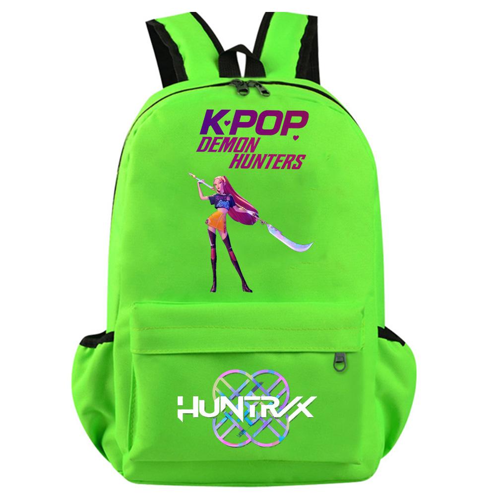 Anime Cartoon Kpop Demon Hunters Printed Backpack for Teenager Student Girl Boy Bookbag Schoolbag Women Large Capacity Travel Bag Kid Gift Mochila