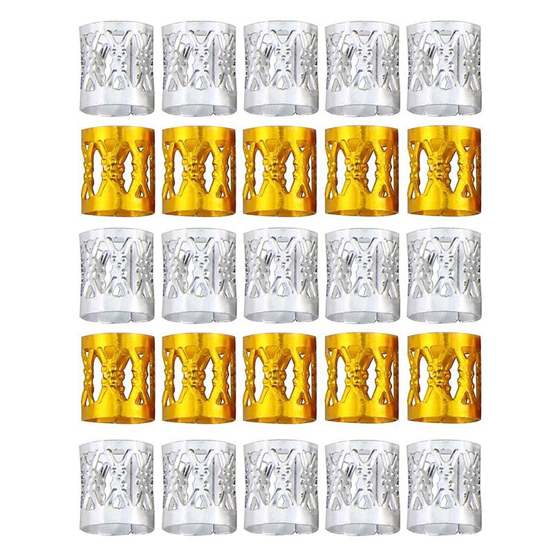 100 шт./компл., портативные аксессуары для наращивания волос, универсальные бусины для дредов, плетение волос