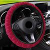 1Pc Car Steering Wheel Cover Protector Decoration Warm Super Thick Short Plush Collar Soft for Women Man