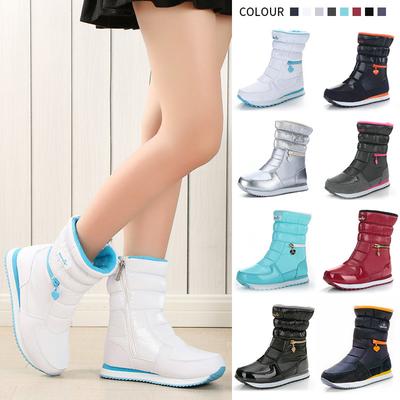 Женские утепленные зимние теплые сноубутсы из шерсти и меха больших размеров, водонепроницаемые ботильоны, нескользящие ботинки для хайкинга, альпинизма, спортивные хлопковые ботинки