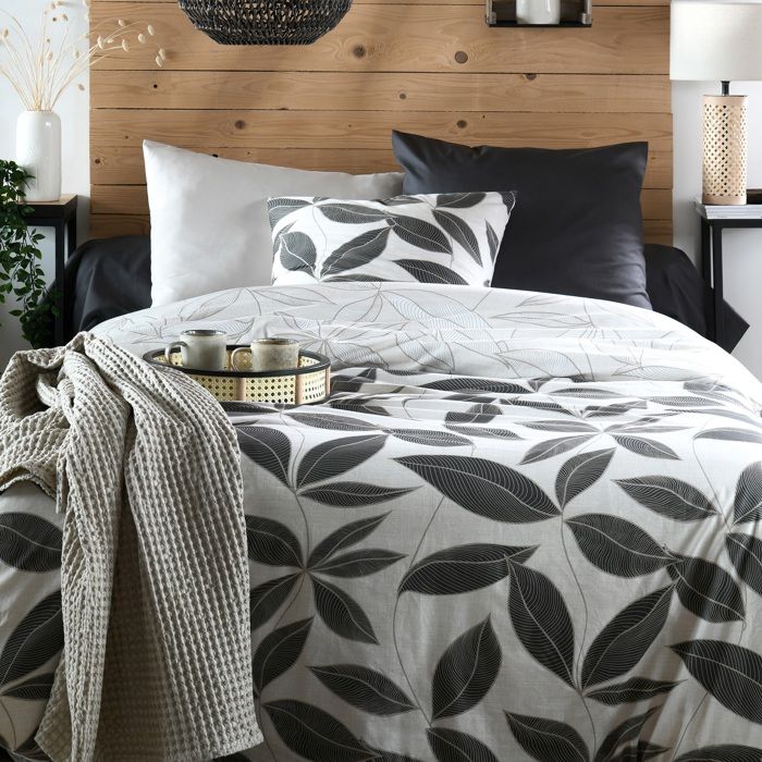 Housse de couette - EDEN - Matisse - Percale de coton 100% - 140 x 200 cm - Motif végétal