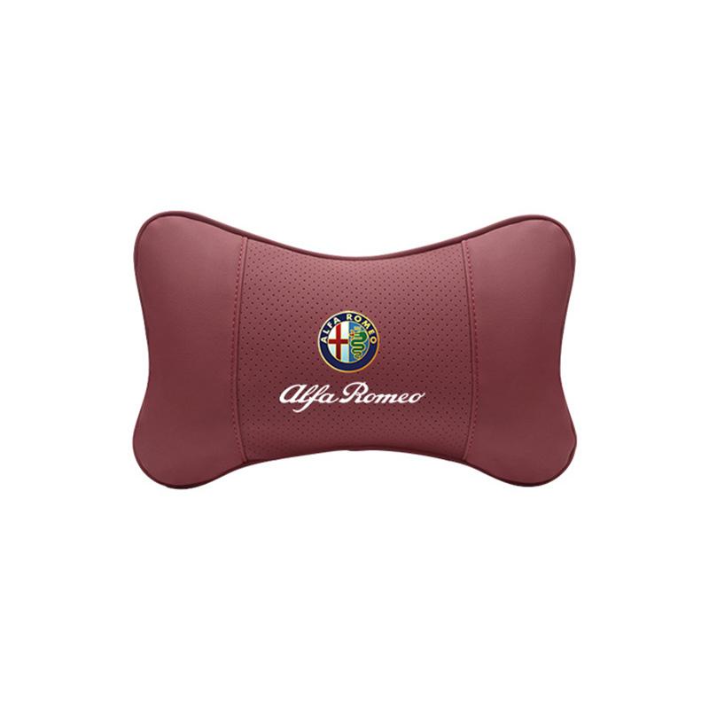 GLSRA1 Автомобильная подушка-подголовник для сиденья Alfa Romeo, замша, пена с эффектом памяти, подушка для шеи, аксессуары для интерьера для Spider 4C 159 Giulia Giulietta Tonale