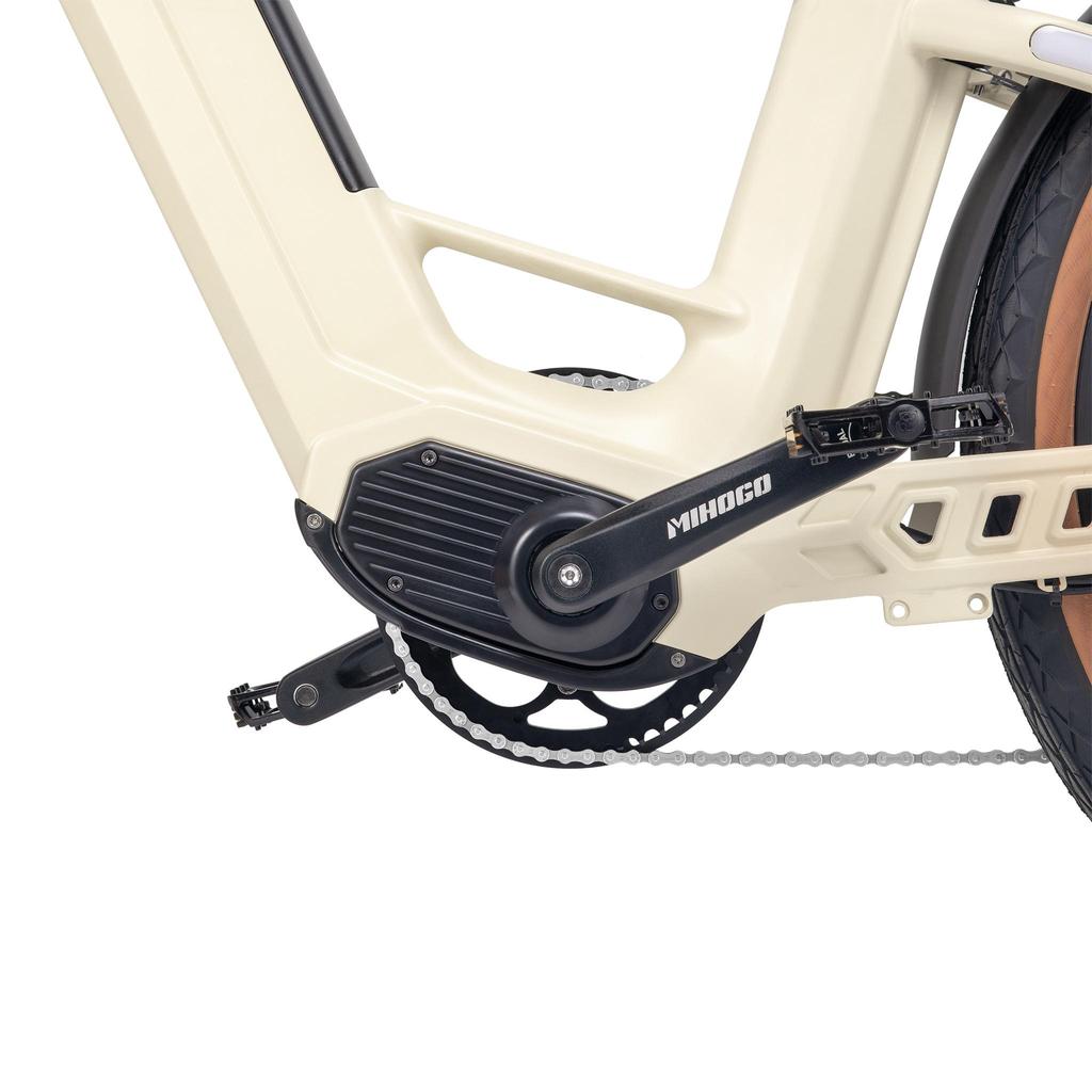 MIHOGO Air Carbon Fiber Frame Adult Electric Bicycle Urban E-Bike 26" Inflatable Tires E-bike 750W Motor 48V19.2AH Battery Electric Bike