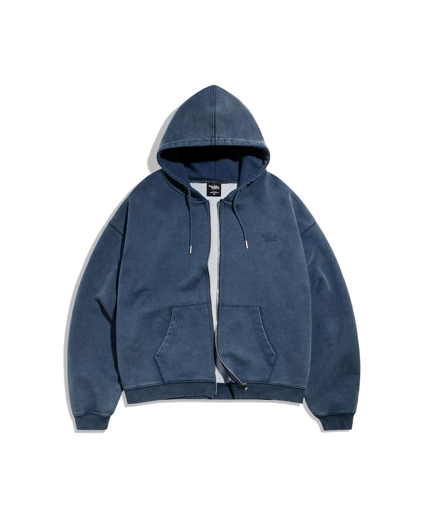 Худи на молнии Fluke Essential Pigment Crop Синий Fzt1038-Z
