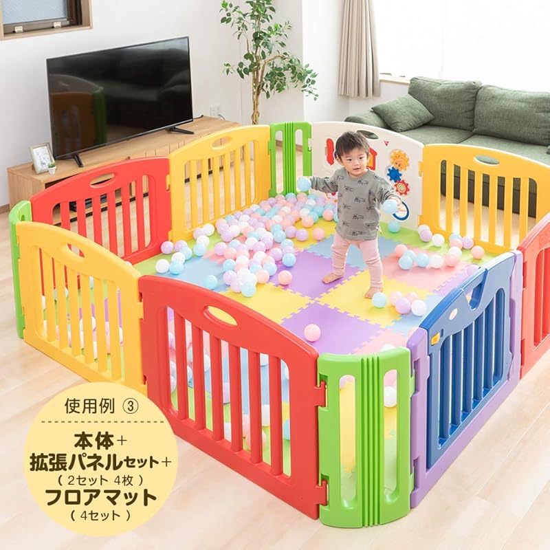 Японский детский манеж, музыкальный детский уголок, квадратная панель расширения, подходит для детей от 6 месяцев до 3,5 лет, эксклюзивный детский уголок Kids Land Square