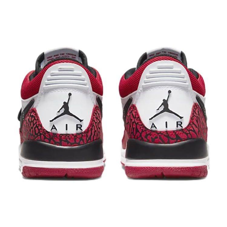 Кроссовки Air Jordan Legacy 312 Low GS Чикаго Красный Детские Белые Черные Спортивный Красный CD9054-116