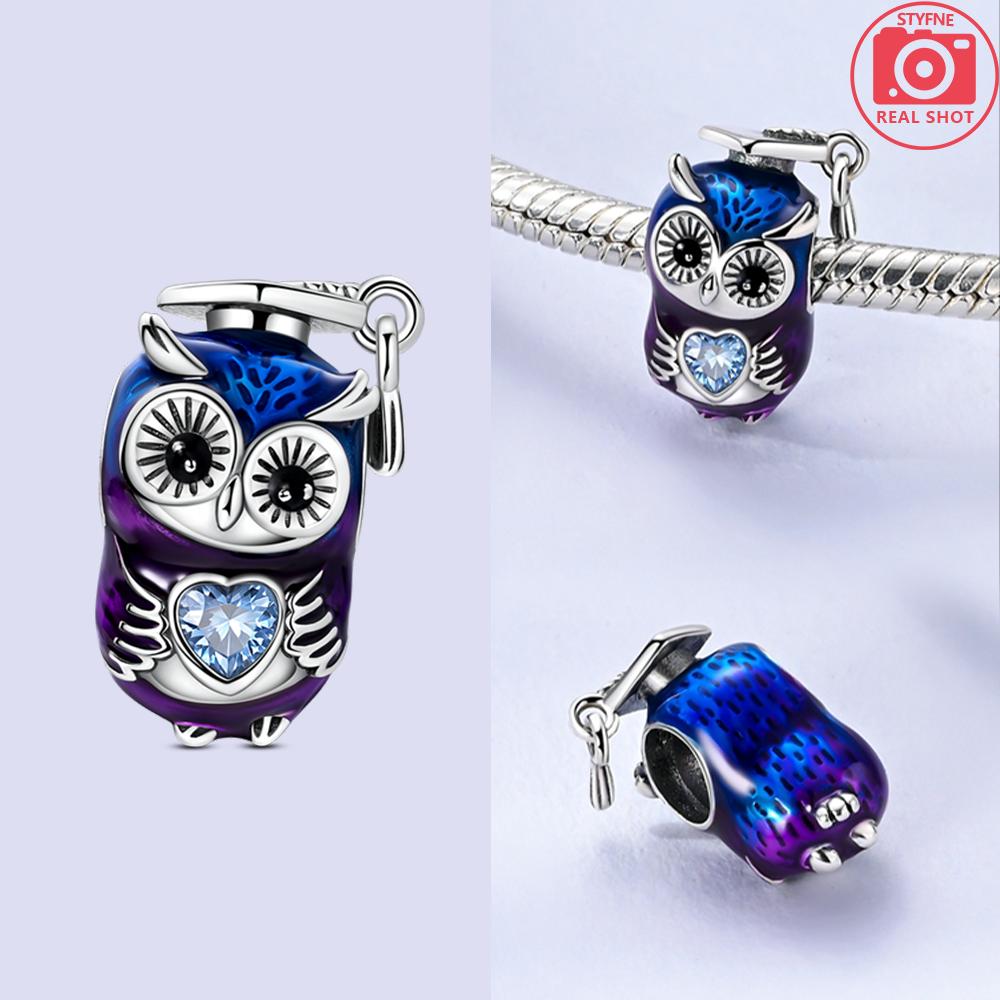 Изысканные животные Светлячок Синий бант Бусины-дельфины Подходят для браслетов-шармов Медь Оригинальное изготовление ювелирных изделий Женские подарки на годовщину