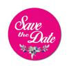 Darling Souvenir 1,6 дюйма круглые черные ботанические цветочные наклейки Save The Date Wedding Seal-45