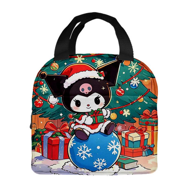 Portable lunch box bag Cartoon thermal insulation bag Lunch bag Christmas