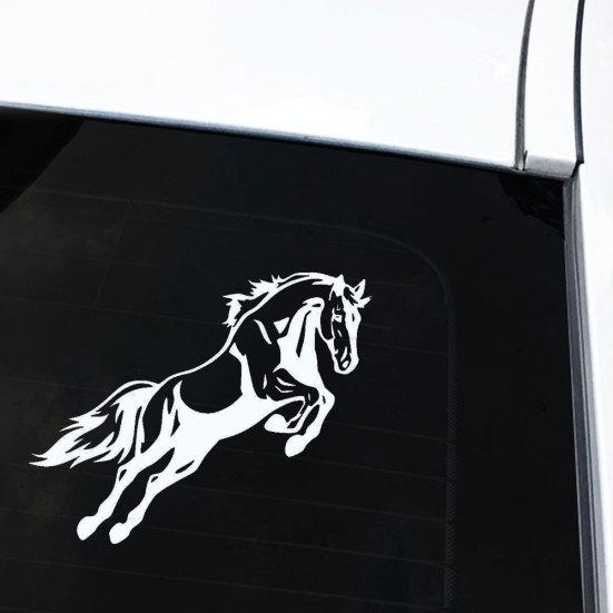 Mighty Jumping Horse Body Decal Bumper Vehicle Reflective Vinyl Car Sticker