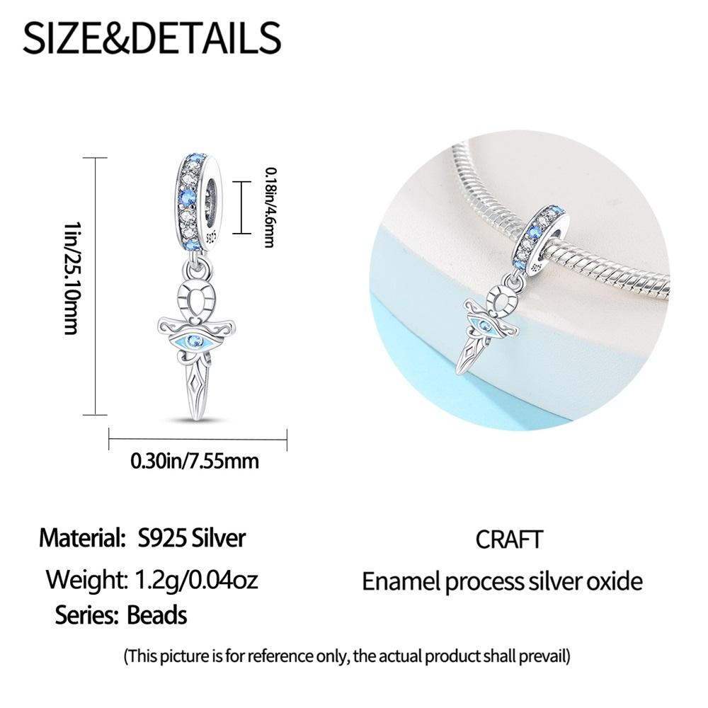 Медный египетский символ амулет кулон анкх глаз Гора шарм подходит для оригинального браслета с шармами женские DIY украшения подарок