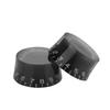 4pcs Guitar Tone Speed Volume Control Knobs Replacement for Les Paul (Black)