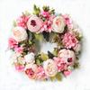 Artificial Peony Wreath Garland Rattan Home Decor Wedding Wreath Flower Home Door Decoration Wedding Centerpieces for Tables