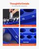 Magnetic Socket Organizer Set 8PCS Socket Trays Blue & Red for Metric SAE