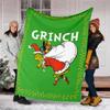 Grinch Theme Printed Blanket Perfect For Couch Bed Travel Outdoor Use Machine Washable Cozy Durable