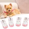 4Pcs Breathable Breathable Pet Boots Golden Mesh Puppy Paw Shoes Mesh Dog Shoes  Indoor Activities