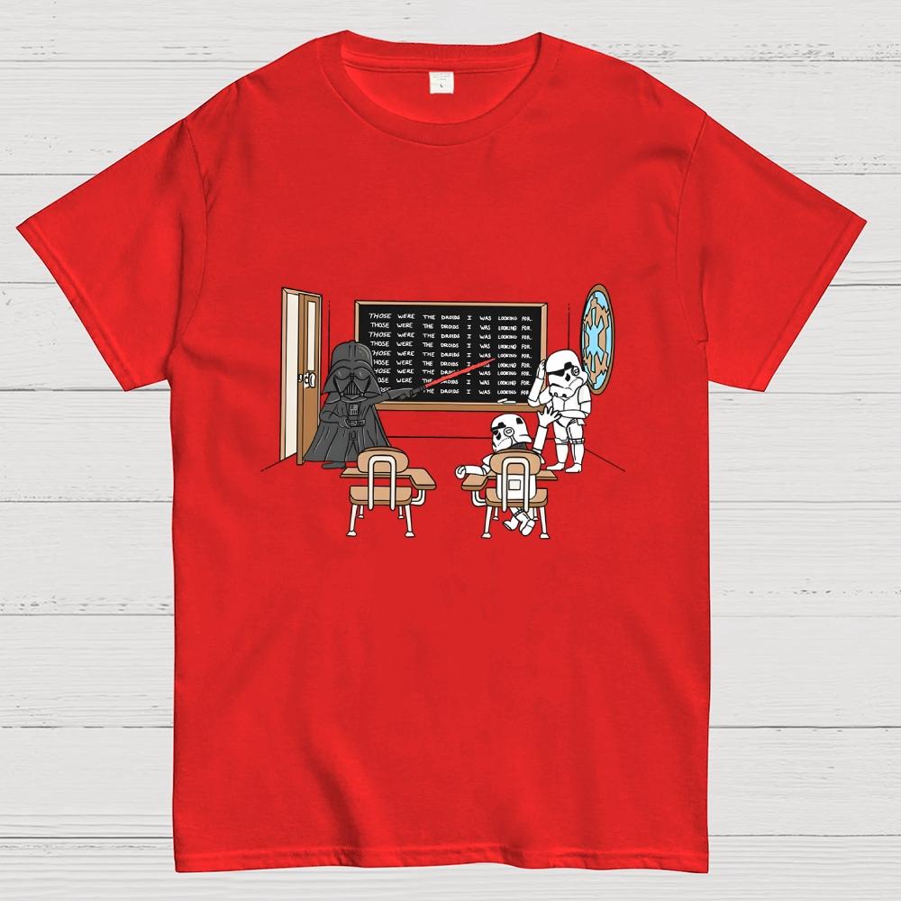 Darth Vader Those Were The Droids Classroom Cotton Casual Cool Loose T-Shirt