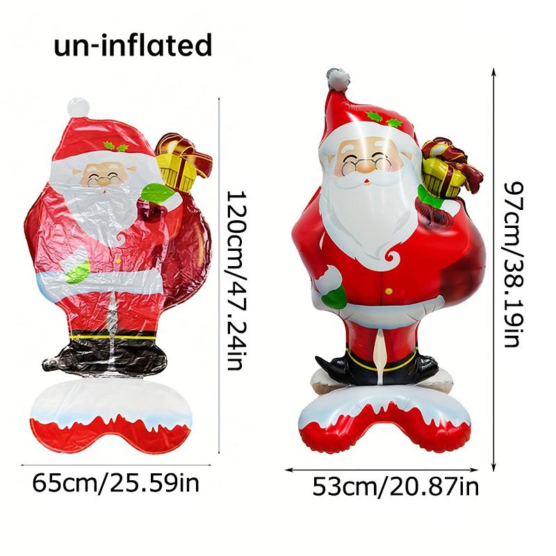 1PC New Style Card Suit Christmas Santa Claus Holiday Atmosphere Large Size Party Decoration