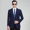 Men's Slim Fit Plaid Business Suit Jacket - Western Korean Style High-End Autumn Wear for Middle-Aged