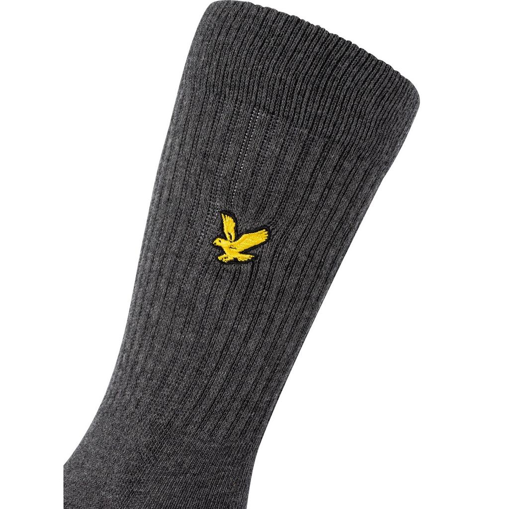 Lyle & Scott Mens Plain Socks (Pack of 3)