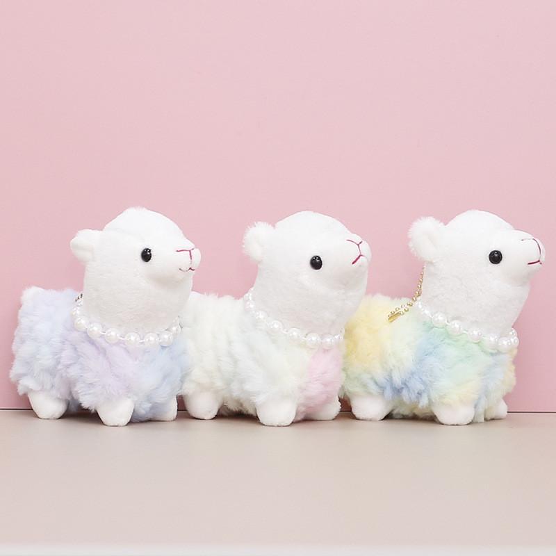 Soft And Cuddly Plush Alpaca Stuffed Toy Keychain Cute Hanging Charm For Girls