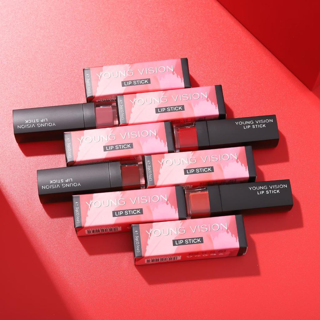 Матовая матовая 12-цветная одинарная губная помада. Бархатная губная помада, которую нелегко наклеивать. Простая в использовании губная помада для макияжа.