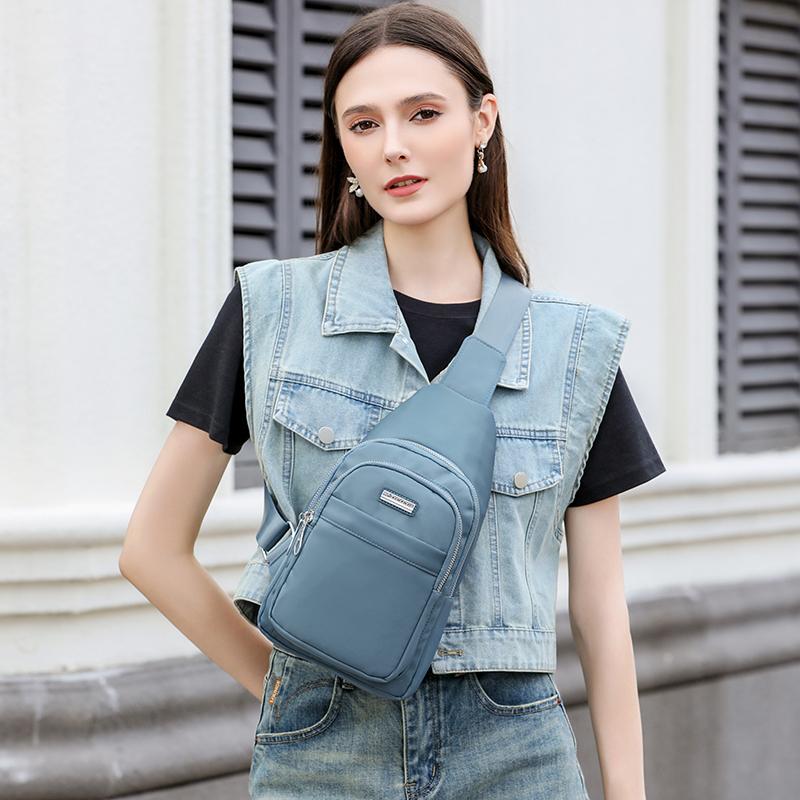 Нагрудная сумка Женская сумка через плечо Сумка через плечо Спортивная многослойная сумка