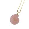 Snail Shell Shaped Carved Natural Crystal Stones With Zircon Amethyst Quartz Tiger Eye Gemstone For Diy Necklace Pendant