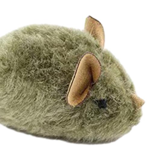 Squeaky Plush Mice for Cats Interactive Realistic Mouse Cat Toy with Touch Activated Sound Electronic Chirping Self Play Kitten Toy for Indoor Cats