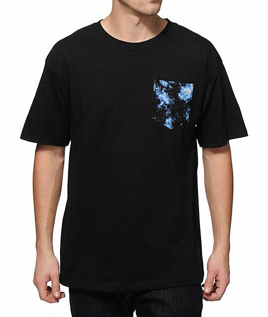Empyre Mens Black Hole Pocket Tee Shirt New