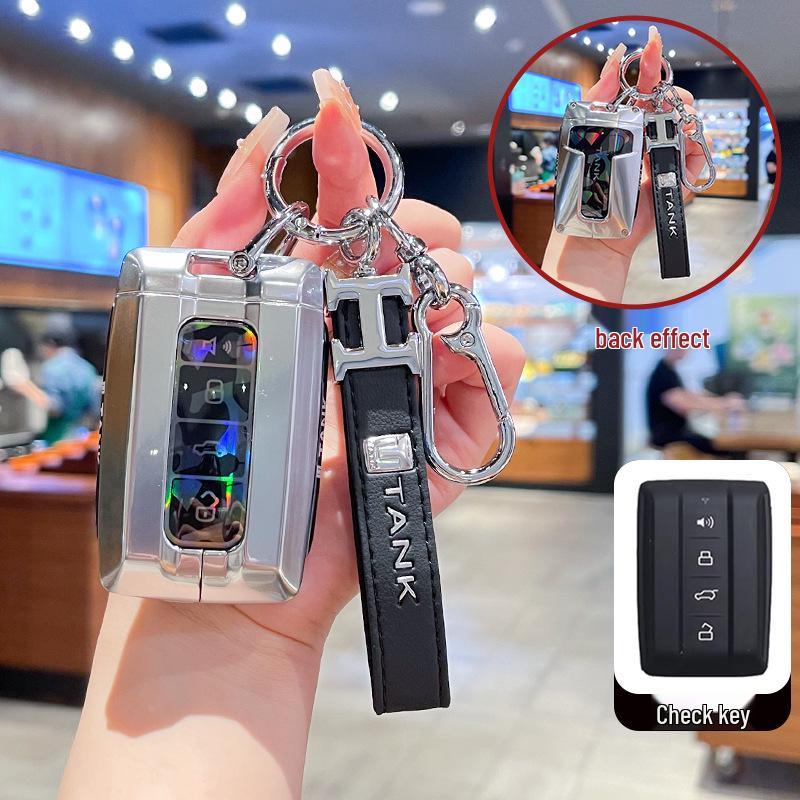 Чехол для ключа 2023 Tank 300: Металлический чехол с полной защитой и пряжкой для 400hi4t Cyber Tank 500