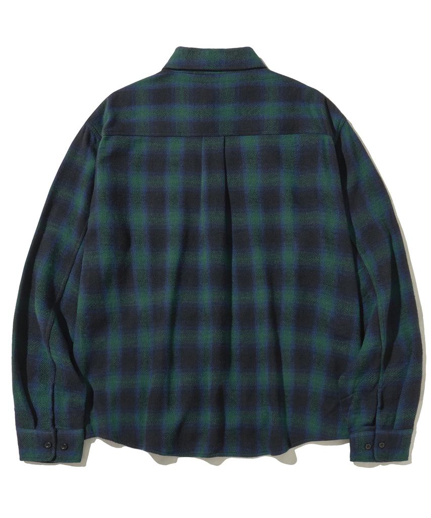 FILLUMINATE Old School Flannel Check Shirt-Green