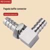 90° Barb Panel Elbow Connector for 304 Stainless Steel Rubber Hose