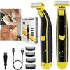 Электробритва для влажного и сухого бритья - Новая 2024 года, близкое бритье для мужчин и женщин, лицо, перезаряжаемая, водонепроницаемая, триммеры для бороды и усов для мужчин