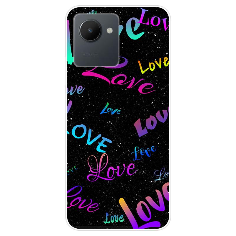 Для Realme C30S C 30S RealmeC30S чехол Мягкая силиконовая задняя крышка Чехол для телефона с рисунком из мультфильма Разнообразие