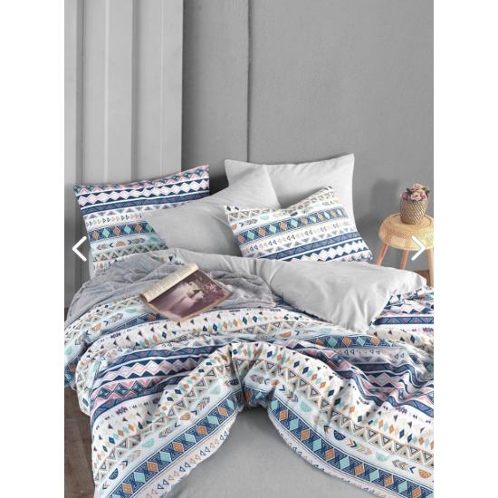 Double Duvet Cover Set with Fitted Sheet Diamente
