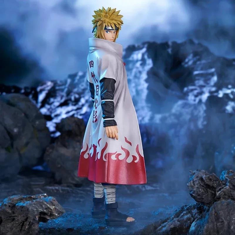 Набор экшн-фигурок Bandai 20 см Naruto Shippuden - Учиха Саске Хатаке Какаши Намикадзе Минато Аниме Коллекционная модель Игрушки Подарки
