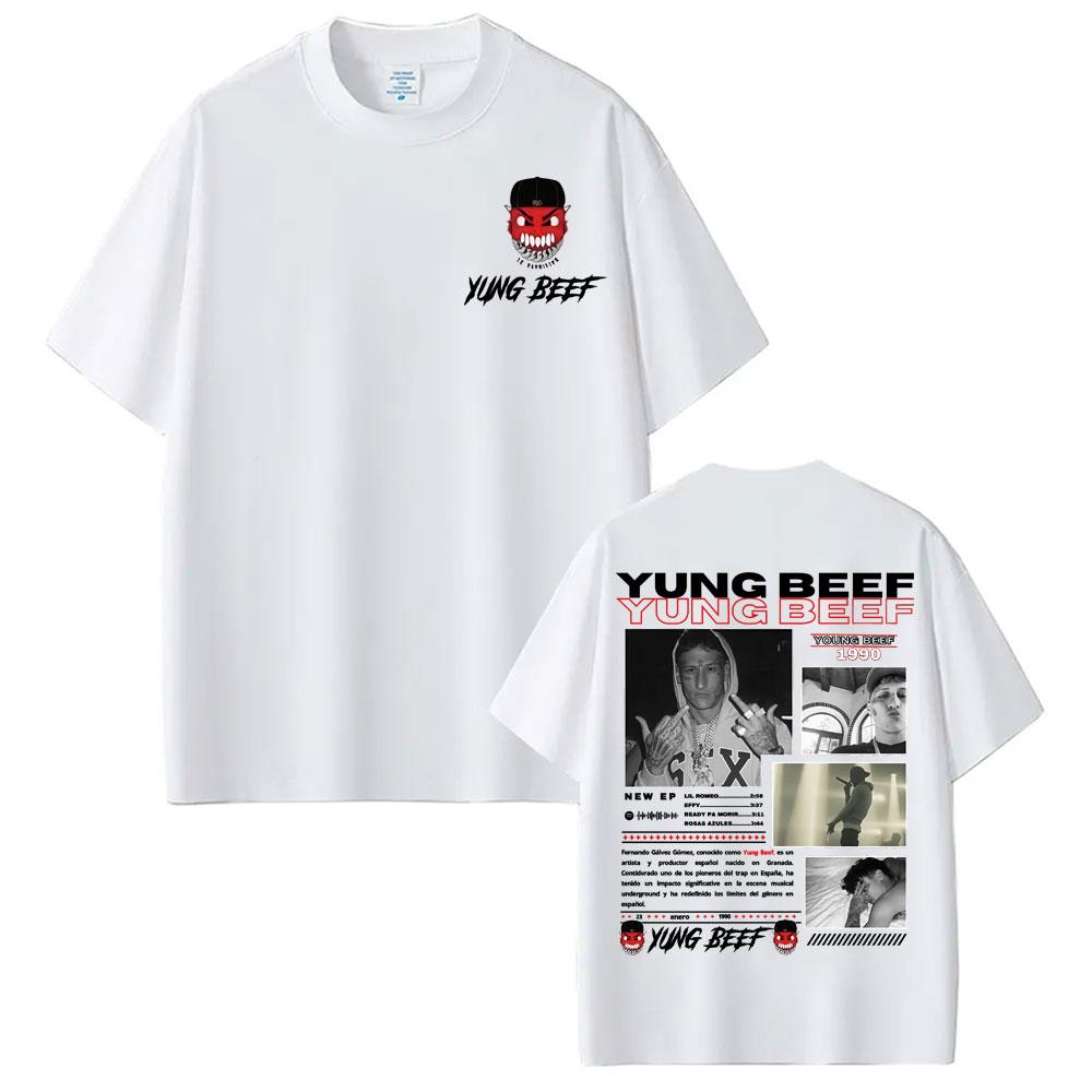 Rapper Yung Beef Album Tour Graphic T Shirt Unisex Women Clothing Cotton Short Sleeve Tshirts Fashion Hip Hop Oversized Tee Shirt