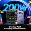 MECHANIC POWER 200 Desktop Power Supply 8-Port Charging Station 3-24V 5A Adjustable Display Power Supply for Phone Repair Tool