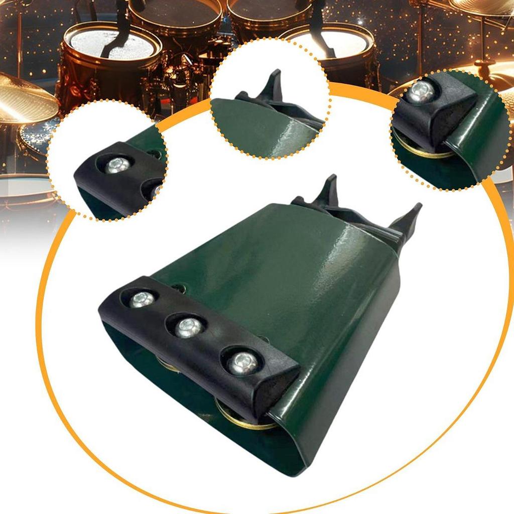 Cowbell Metal Percussion Instrument 4 inch for Festive Sports Events