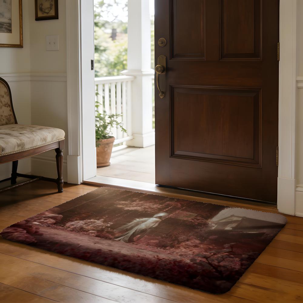 Floor Mat Soft Flannel Rug Non Slip Absorbent Mat for Bathroom Bedroom Home Decor Anime Hot S Silent Fun H Hill