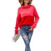Women's Autumn and Winter Clashing Colours High Neck Large Size Pullover Sweater
